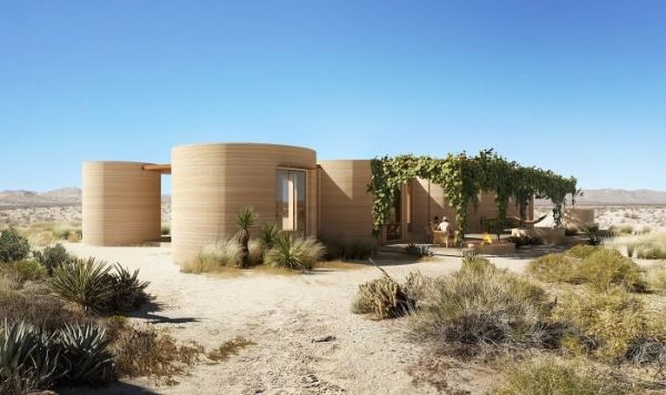 Архитектурная фирма Icon напечатает целый гостиничный комплекс в пустыне Техаса