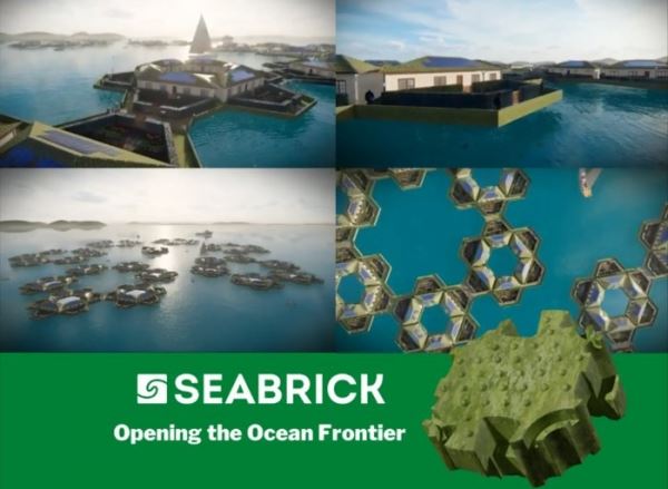 Морские кирпичи Seabrick помогут любому желающему построить собственный дом в океане